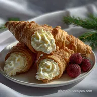 Cream Horns: Flaky Puff Pastry Shells & Velvety Filling