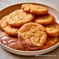 Chocolate Dipped Butter Cookies: 20 Min