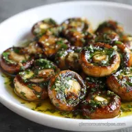 Garlic Mushroom Recipe with Butter and Herbs for 4