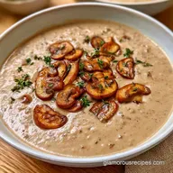 Gluten Free Mushroom Soup for 4 Servings