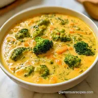 Healthy Broccoli Cheddar Soup in 40 Min