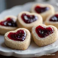 Thumbprint Heart Cookies Recipe: 27 Min
