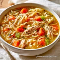 High Protein Chicken Noodle Soup Meal Prep