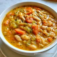High Protein Vegetable Soup: 4 Servings