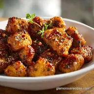 Honey Garlic Chicken Bites for 4 Servings