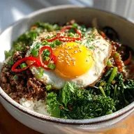 Korean Ground Beef Bowl in 20 Minutes: Pan-Seared & Glazed