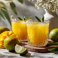 Mango Lemon Drink Recipe with Oleo Saccharum