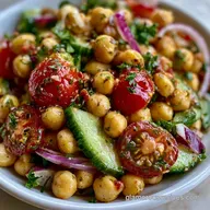 Mediterranean Chickpea Salad Meal Prep