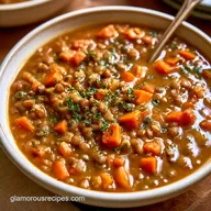 Mediterranean Lentil Soup with Lemon