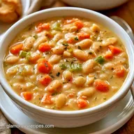 Mediterranean White Bean Soup for 6