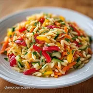 Rainbow Orzo Salad in 25 Minutes