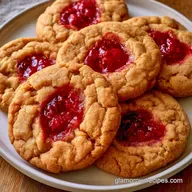 Raspberry Thumbprint Cookies for 20