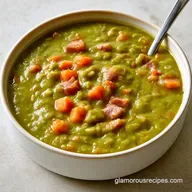 Slow Cooker Split Pea Soup for 8 Servings