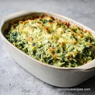 Spinach Rice Casserole: Creamy Mediterranean Side Dish in 50 Min
