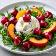 Summer Stone Fruit Salad with Burrata