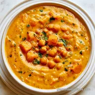 Sweet Potato Chickpea Soup for 4 Servings