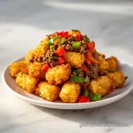 Crispy Taco Tater Tot Casserole