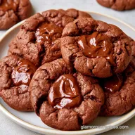 Thumbprint Cookies with Chocolate: Baked