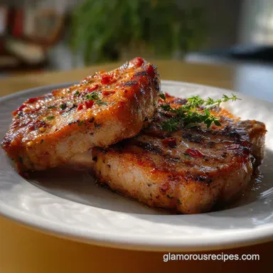 Easy Air Fryer Pork Chops Dinner: 20 Minute Steakhouse Results Recipe Card