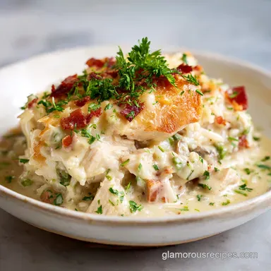 Angel Chicken Rice Casserole for 6 Servings Recipe Card