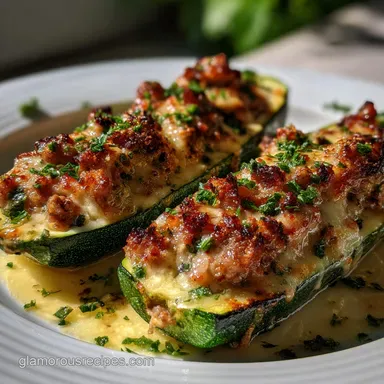 Italian Stuffed Zucchini: 40-Minute Tender Zucchini Boats Recipe Card