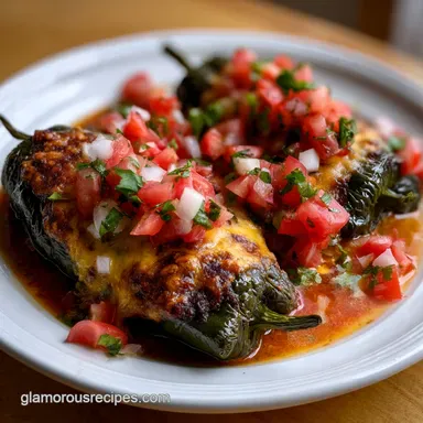 Poblano Pepper Recipes: Baked Rellenos with Cheese Recipe Card