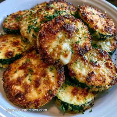 Crispy Baked Zucchini Parmesan