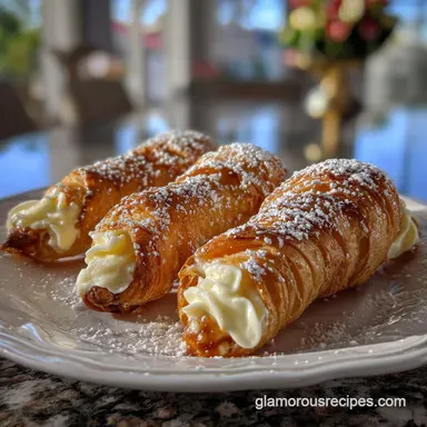Cream Horns: Flaky Puff Pastry Shells & Velvety Filling Recipe Card
