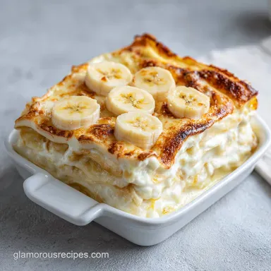 Banana Pudding Lasagna with Cream Cheese for 15 Servings
