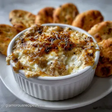 The Best Caramelized Onion Dip Belly: Umami-Rich & Jammy Recipe Card