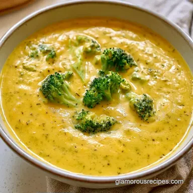 Broccoli Cheese Yogurt Soup for 6 Recipe Card