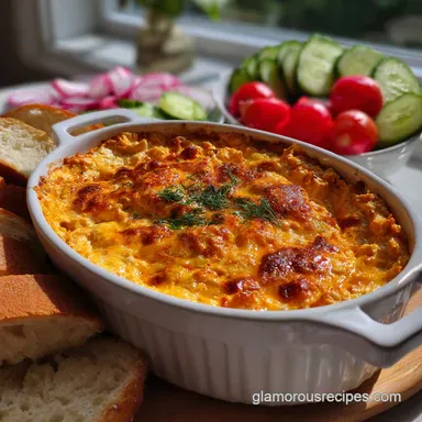 Buffalo Chicken Dip: Velvety Texture Recipe Card