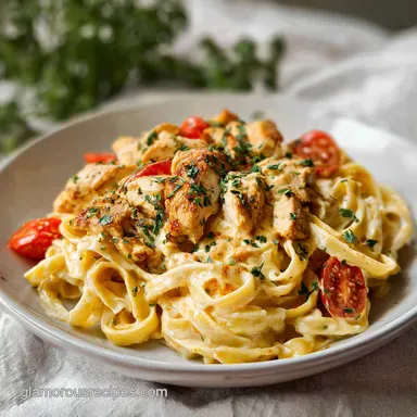 Cajun Chicken Pasta for 4 Servings Recipe Card