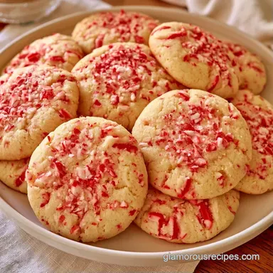 Candy Cane Kiss Cookies in 19 Minutes Recipe Card
