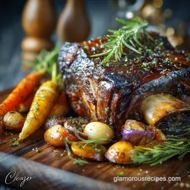 Carnivore Diet Recipes: Bone-In Beef Roast with Marrow Butter Recipe Card