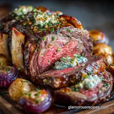 Carnivore Diet Recipes: Bone-In Beef Roast with Marrow Butter