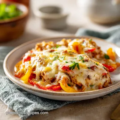 Cheesy Fajita Baked Chicken: A 30-Minute Creamy Baked Meal