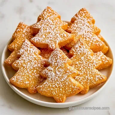 Christmas Tree Shortbread Cookies: 65 Min Recipe Card