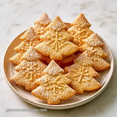 Christmas Tree Shortbread Cookies: 65 Min