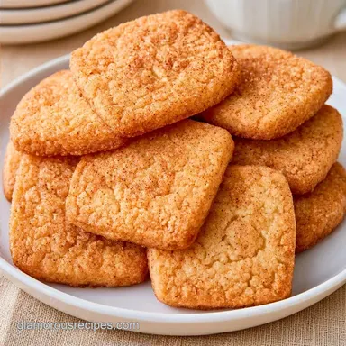 Cinnamon Shortbread Cookies: Crisp