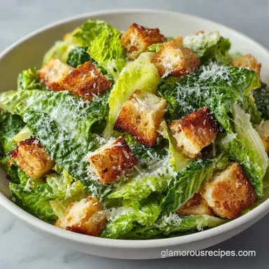 Classic Caesar Salad in 25 Minutes Recipe Card