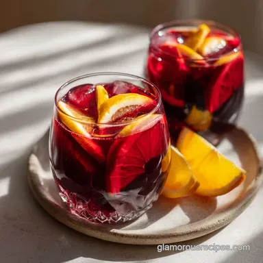 Easy Classic Red Sangria Recipe in 45 Minutes for 6 Servings Recipe Card