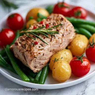 Tuna Nicoise Salad for 4 Servings Recipe Card