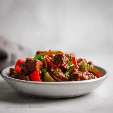 Cowboy Chili Recipe with Bacon Recipe Card