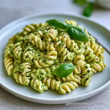 Avocado Pasta Salad for 4 Servings Recipe Card