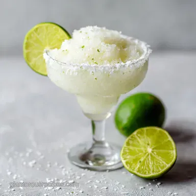 Creamy Coconut Margarita Recipe with Coconut Cream Recipe Card