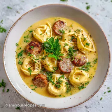 Creamy Tortellini Soup with Italian Sausage in 30 Minutes