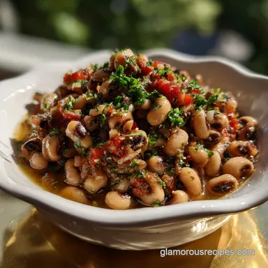 Delicious Creamy Southern Black Eyed Peas Recipe | Velvety Smooth Recipe Card