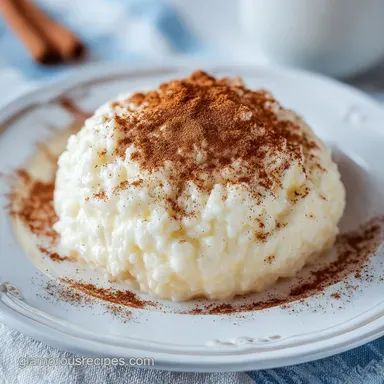 Creamy Spanish Rice Pudding Recipe Card