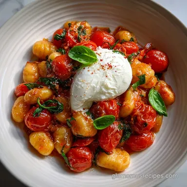 30 Minute Creamy Tomato Gnocchi: One-Pot Dinner Ready in 30 Min Recipe Card